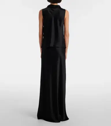 Leset Barb satin top | Thumbnail 2