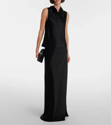 Leset Barb satin top | Thumbnail 3