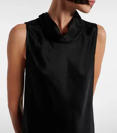 Leset Barb satin top | Thumbnail 4