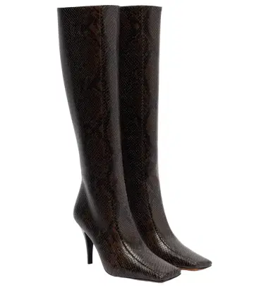 Stella McCartney Eve snake-effect knee-high boots | Thumbnail 1