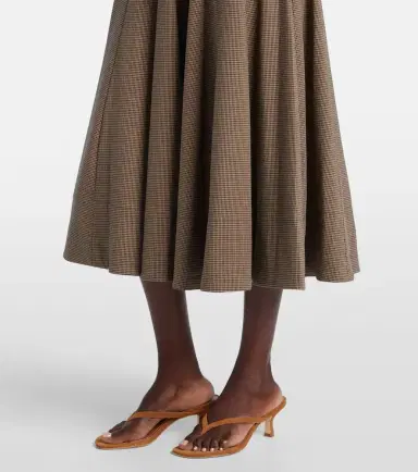 Staud Wells houndstooth midi dress | Thumbnail 5