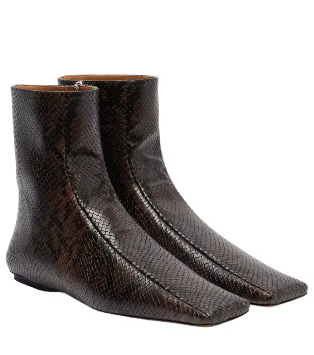 Stella McCartney Snake-effect ankle boots