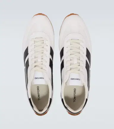 Tom Ford Mick suede-trimmed sneakers | Thumbnail 2 Tom Ford Mick suede-trimmed sneakers | Thumbnail 2