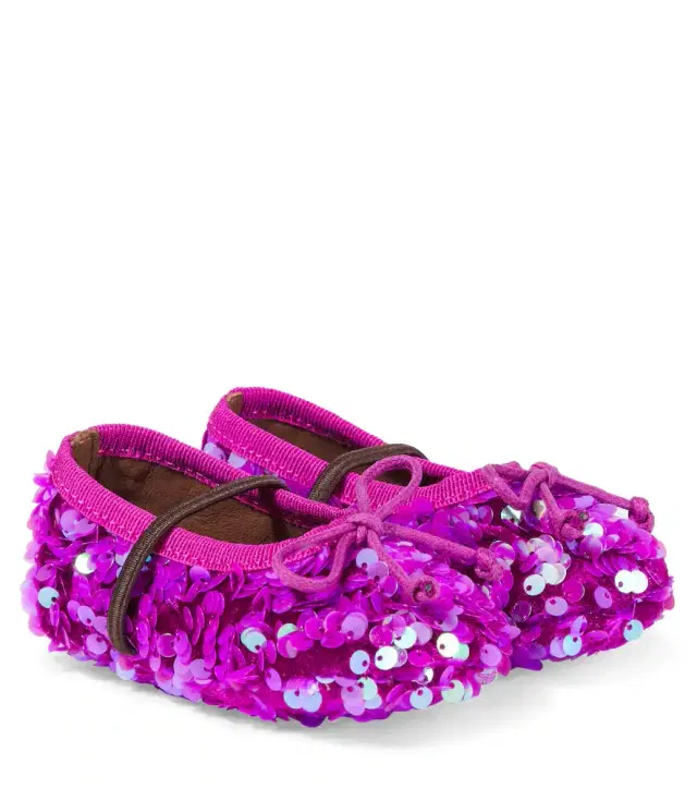 PePe PèPè Baby Lulu sequined ballet flats