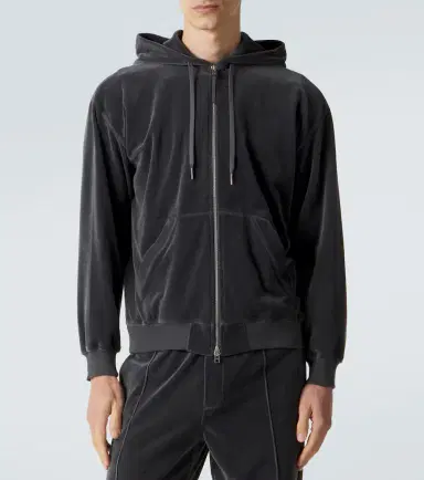 Tom Ford Cotton-blend velour zip-up hoodie | Thumbnail 4