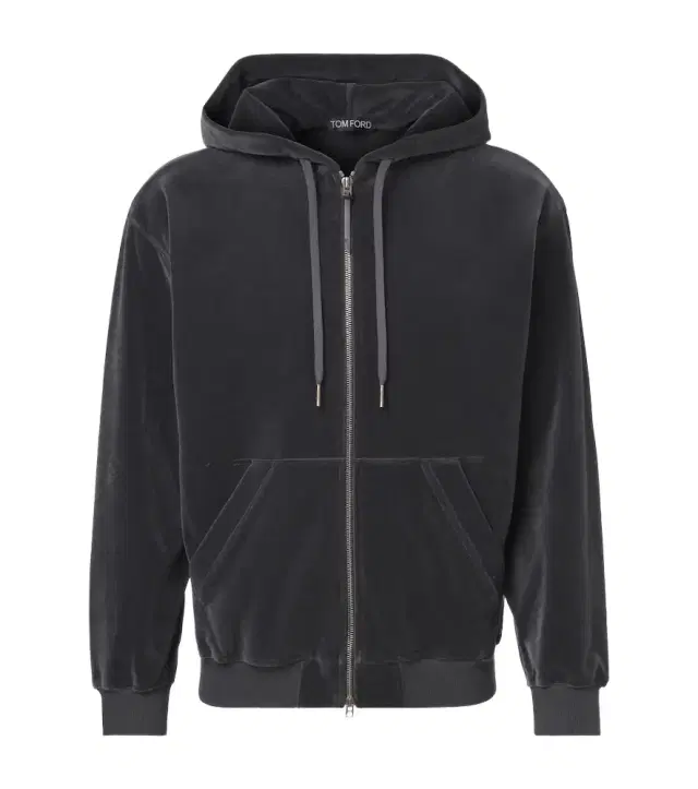 Tom Ford Cotton-blend velour zip-up hoodie