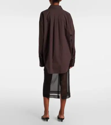 The Frankie Shop Ornella oversized cotton shirt | Thumbnail 2 The Frankie Shop Ornella oversized cotton shirt | Thumbnail 2
