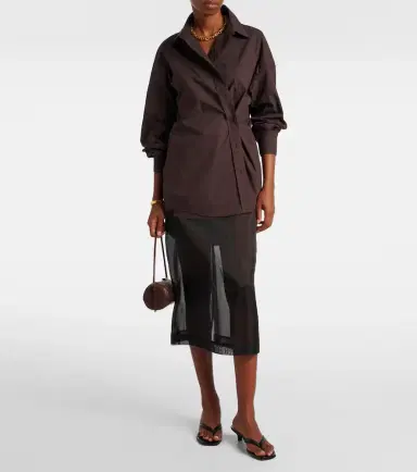 The Frankie Shop Ornella oversized cotton shirt | Thumbnail 6 The Frankie Shop Ornella oversized cotton shirt | Thumbnail 6