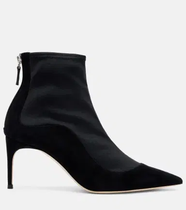 Malone Souliers Elisa 70 suede-trimmed ankle boots | Thumbnail 3