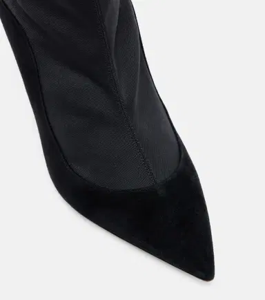 Malone Souliers Elisa 70 suede-trimmed ankle boots | Thumbnail 4