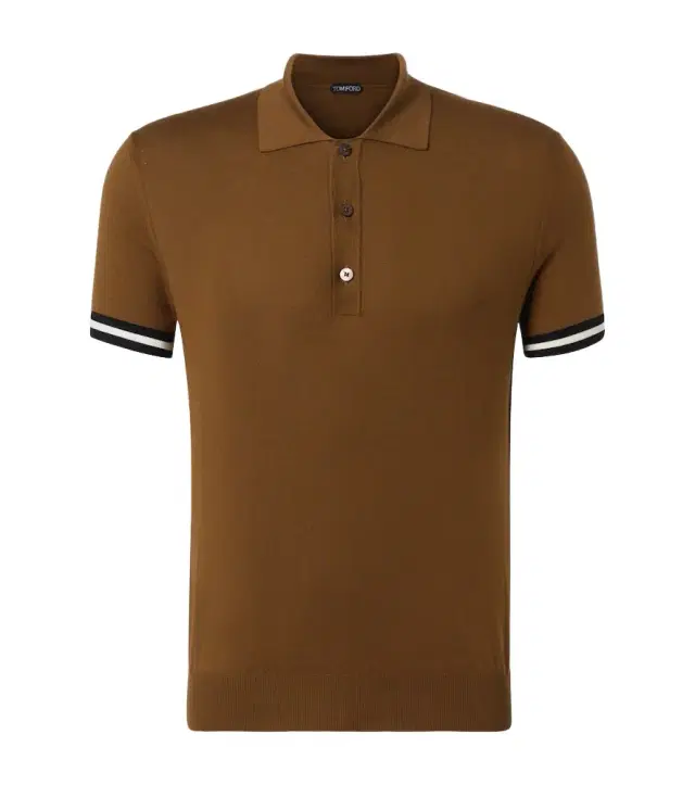 Tom Ford Cotton and silk polo shirt