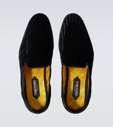 Tom Ford Steven striped velvet loafers | Thumbnail 4 Tom Ford Steven striped velvet loafers | Thumbnail 4