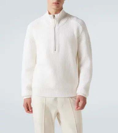 Tom Ford Ribbed-knit wool half-zip sweater | Thumbnail 2