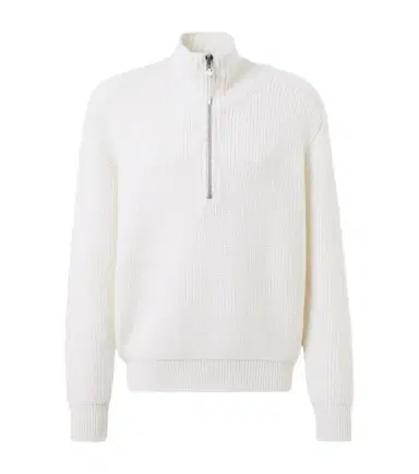 Tom Ford Ribbed-knit wool half-zip sweater | Thumbnail 1