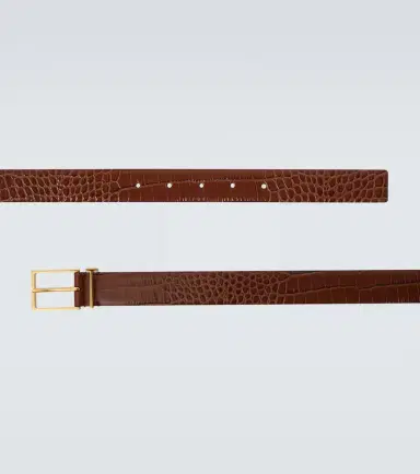 Tom Ford T Loop croc-effect leather belt | Thumbnail 2