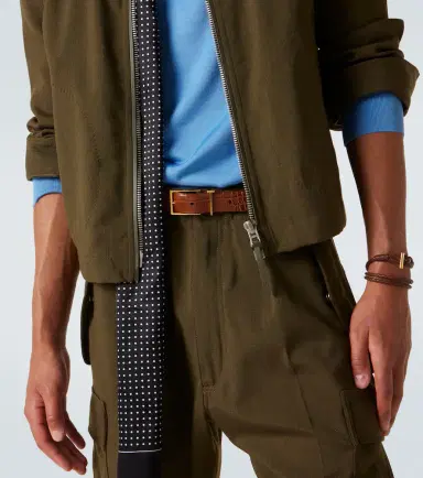 Tom Ford T Loop croc-effect leather belt | Thumbnail 3