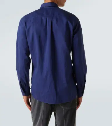 Tom Ford Cotton and linen drill shirt | Thumbnail 2 Tom Ford Cotton and linen drill shirt | Thumbnail 2