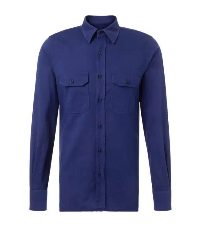 Tom Ford Cotton and linen drill shirt