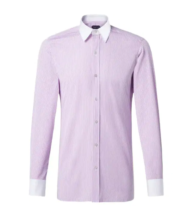 Tom Ford Striped cotton poplin shirt