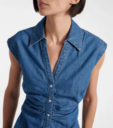 Veronica Beard Sera denim top | Thumbnail 2