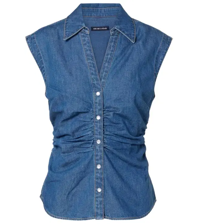 Veronica Beard Sera denim top