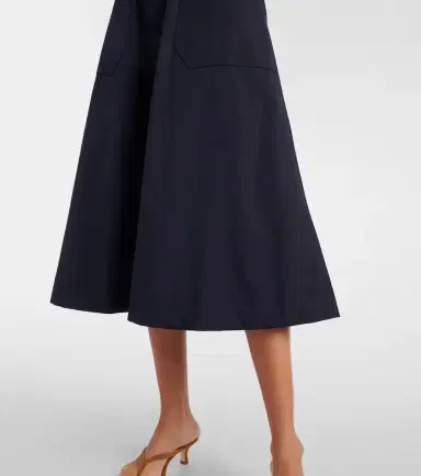 Veronica Beard Belted cotton-blend midi dress | Thumbnail 3 Veronica Beard Belted cotton-blend midi dress | Thumbnail 3