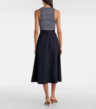 Veronica Beard Belted cotton-blend midi dress | Thumbnail 5 Veronica Beard Belted cotton-blend midi dress | Thumbnail 5