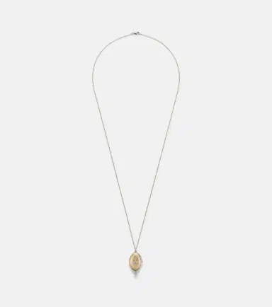 Persée Persée 9kt gold locket necklace with diamonds | Thumbnail 1 Persée Persée 9kt gold locket necklace with diamonds | Thumbnail 1