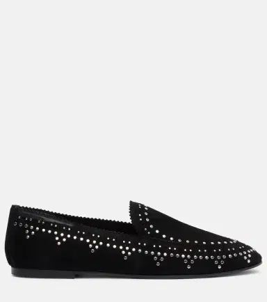 Aquazzura Skye studded suede loafers | Thumbnail 4 Aquazzura Skye studded suede loafers | Thumbnail 4
