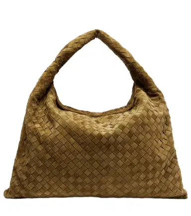 Bottega Veneta Hop Intrecciato Large suede tote bag | Thumbnail 1 Bottega Veneta Hop Intrecciato Large suede tote bag | Thumbnail 1
