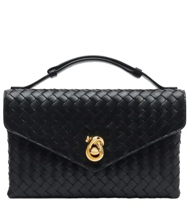 Bottega Veneta Knot Lock Intrecciato leather top-handle bag