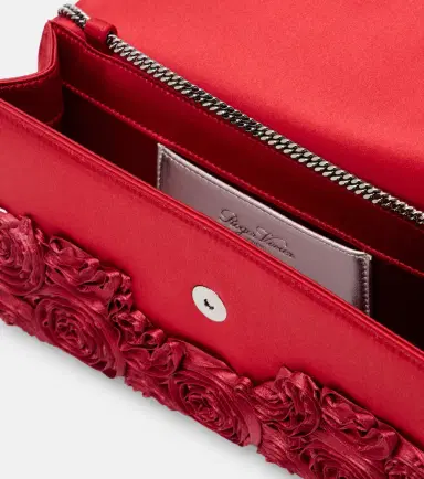 Roger Vivier Rose Vivier embellished satin clutch | Thumbnail 2