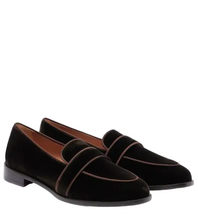 Aquazzura Martin velvet loafers