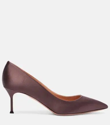 Aquazzura Purist 65 satin pumps | Thumbnail 3