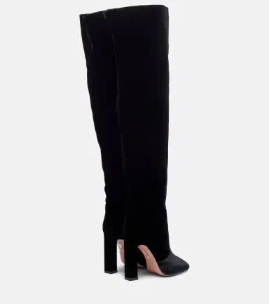 Aquazzura Joplin 105 velvet over-the-knee boots | Thumbnail 4