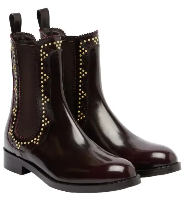 Aquazzura Skye embellished leather Chelsea boots