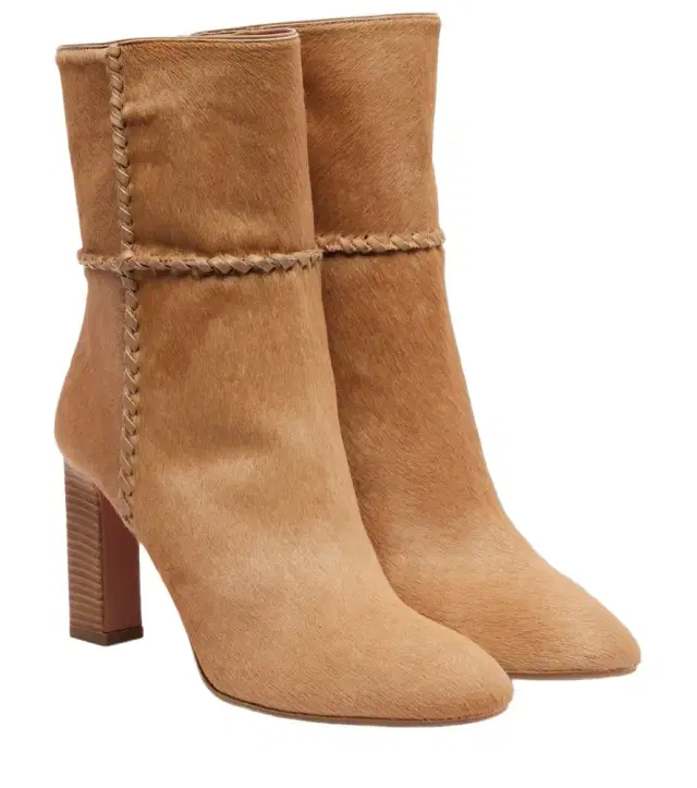 Aquazzura Indy 85 calf hair ankle boots