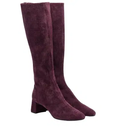 Aquazzura Saint Honoré 50 suede knee-high boots | Thumbnail 1 Aquazzura Saint Honoré 50 suede knee-high boots | Thumbnail 1