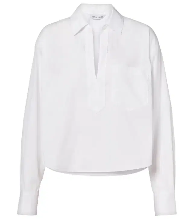 Veronica Beard Khai cotton-blend poplin shirt