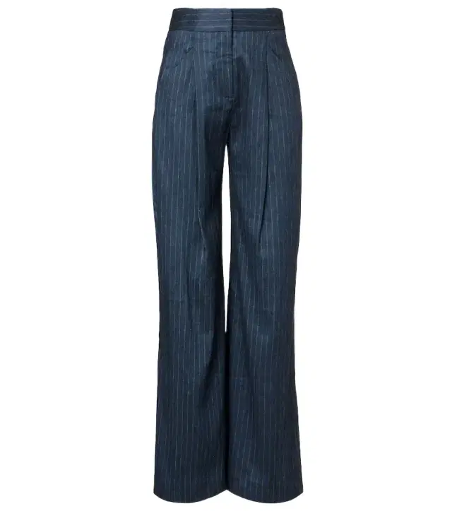 Rimini linen-blend wide-leg pants
