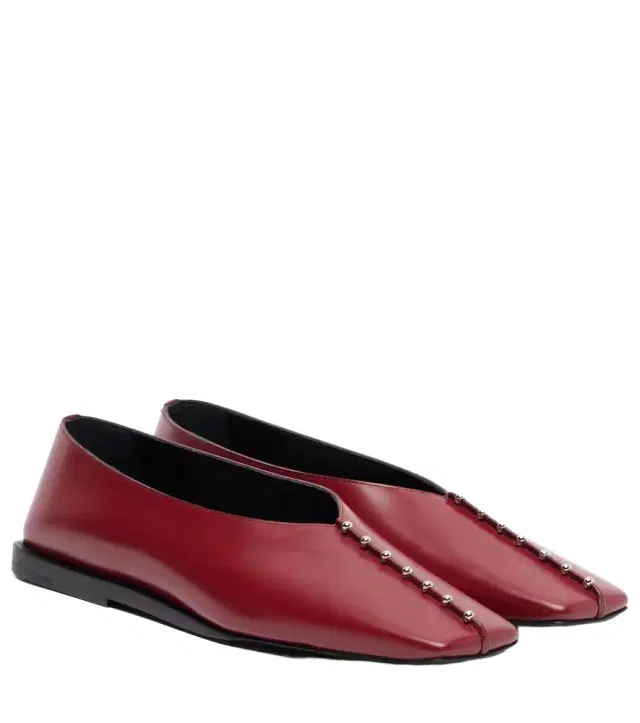Jil Sander Embellished leather ballet flats