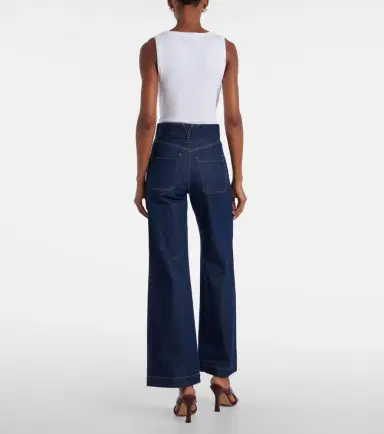 Veronica Beard Taylor wide-leg jeans | Thumbnail 4