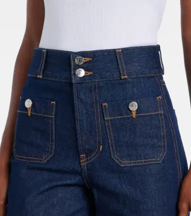 Veronica Beard Taylor wide-leg jeans | Thumbnail 5