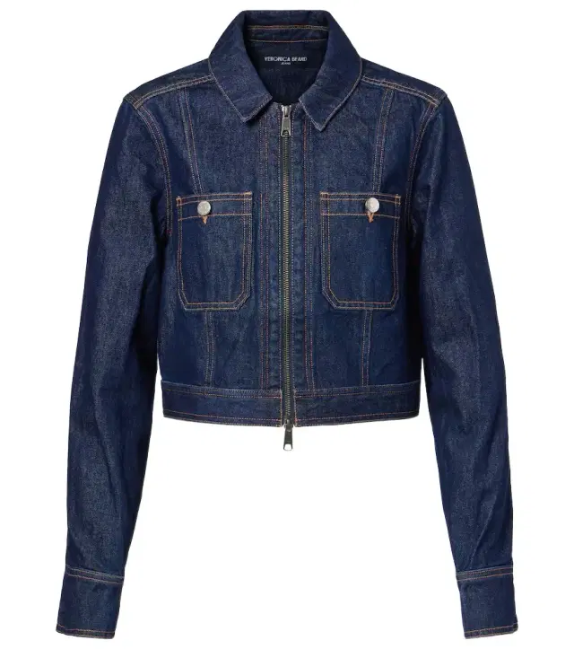 Veronica Beard Patty cropped denim jacket