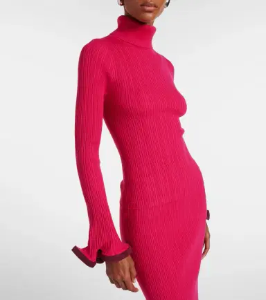 Simkhai Lola ruffled turtleneck sweater | Thumbnail 3