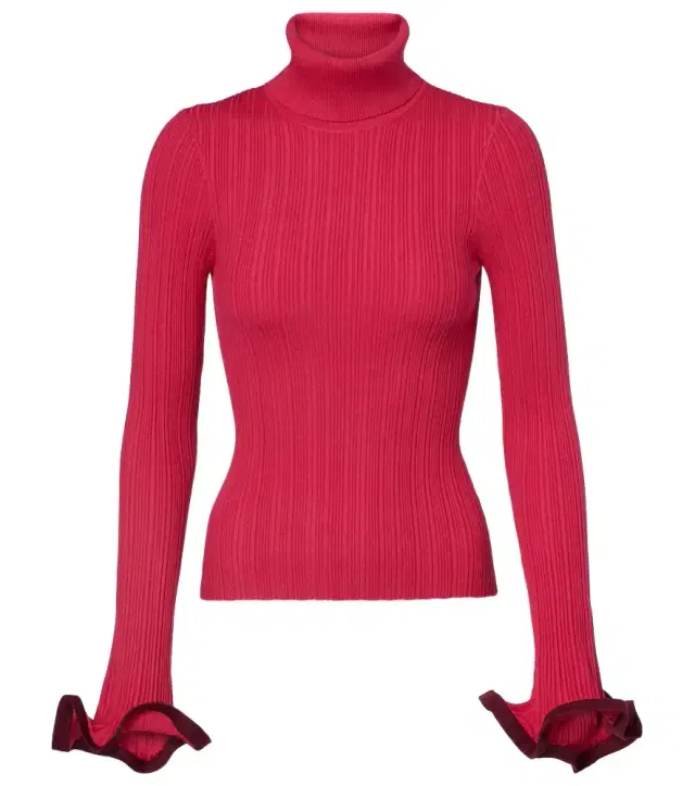 Simkhai Lola ruffled turtleneck sweater