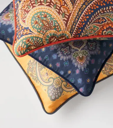 Etro Giano paisley cotton cushion | Thumbnail 5