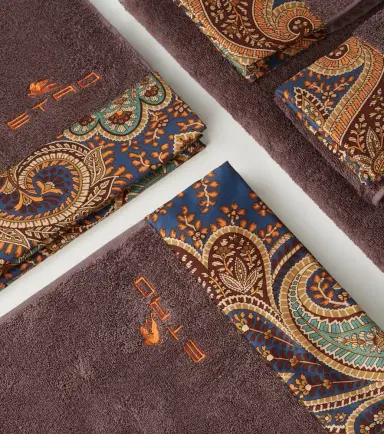 Etro Set of 5 cotton terry towels | Thumbnail 2