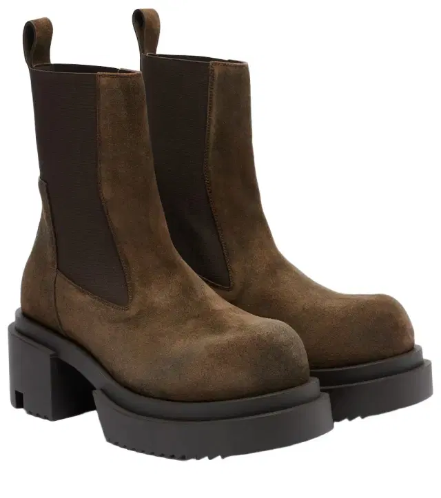 Rick Owens Beatle suede Chelsea boots