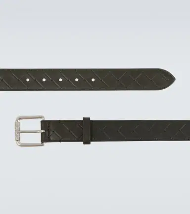 Bottega Veneta Intrecciato embossed leather belt | Thumbnail 2